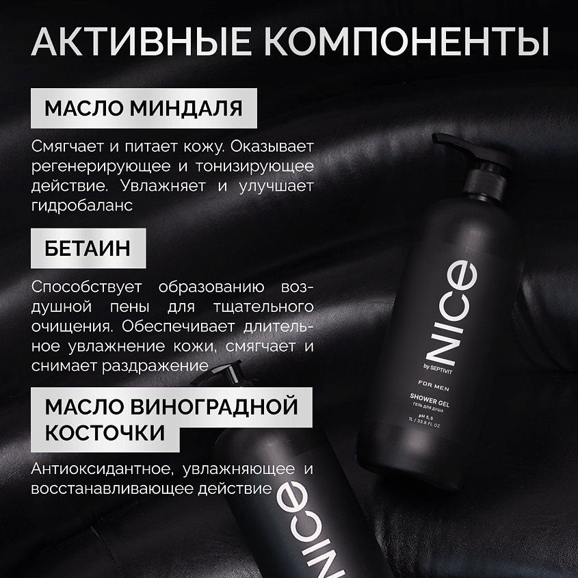SEPTIVIT Мужской гель для душа NICE by Septivit – фото 5