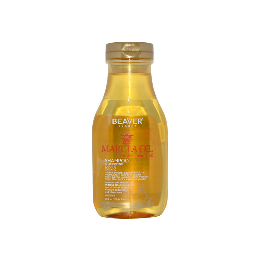 BEAVER Шампунь для волос увлажняющий Marula Oil Shampoo, питание и увлажнение – фото 1