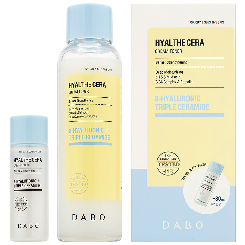 DABO Тонер для лица кремовый с гиалуроновой кислотой и керамидами Hyalthecera Cream Toner – фото 1