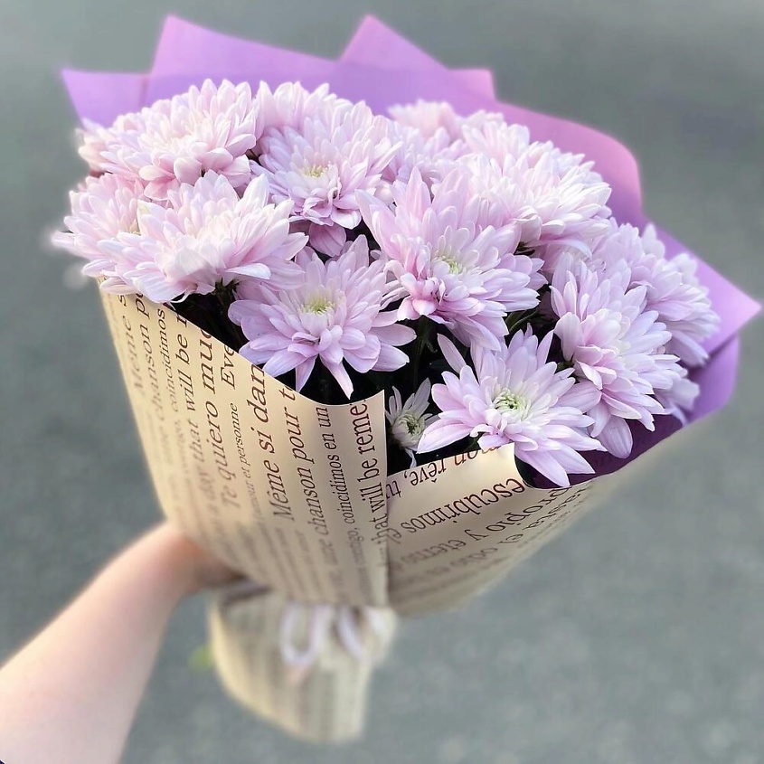 FLOWERTVER Букет из кустовой хризантемы – фото 2
