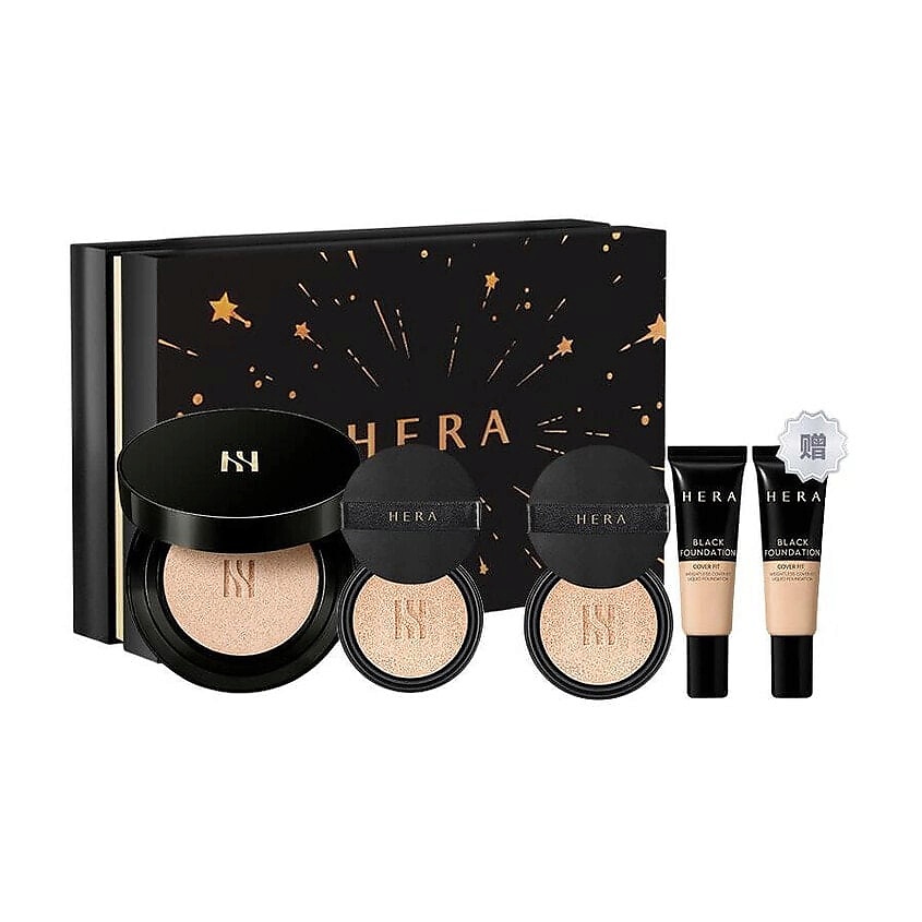 HERA Набор: Black Cushion Foundation + Рефилл + Миниатюры Black Foundation – фото 1