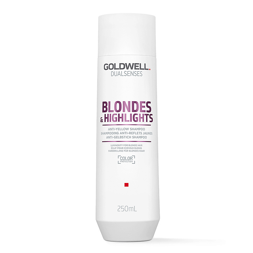 GOLDWELL Шампунь для осветленных и мелированных волос Dualsenses Blondes & Highlights Anti-Yellow Shampoo – фото 2