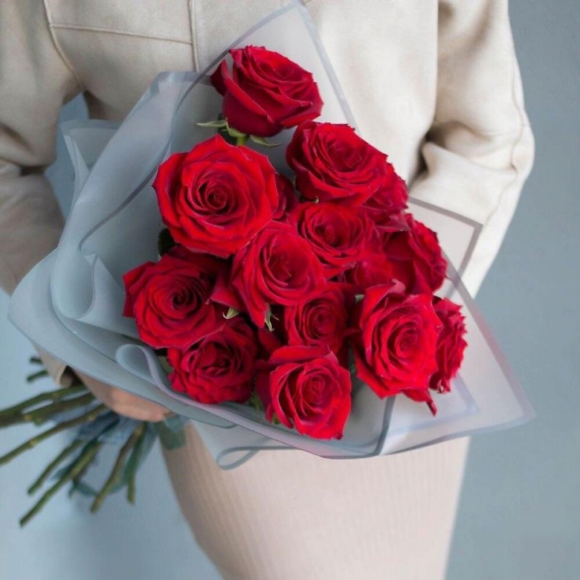 FLOWERTVER Букет из 15 красных Роза – фото 2