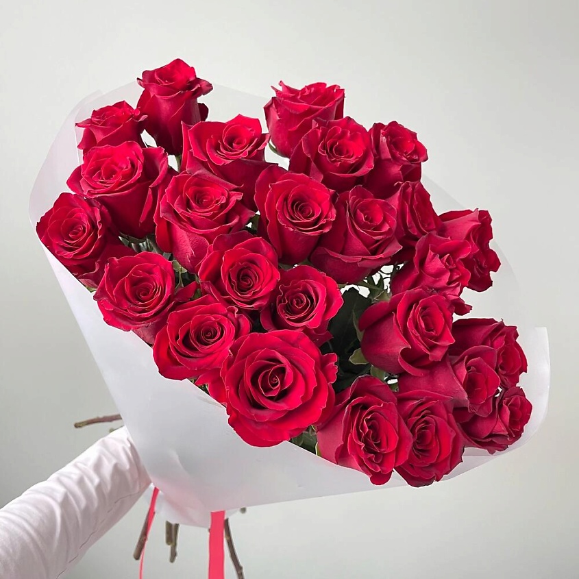 FLOWERS DE LUXE БУТИК ЦВЕТОВ И ПОДАРКОВ 25 роз Эксплорер – фото 2
