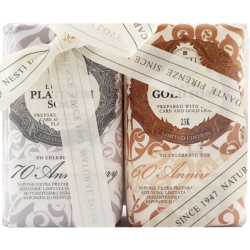 NESTI DANTE Набор мыла Luxury Platinum & Gold 60-th Anniversary – фото 1