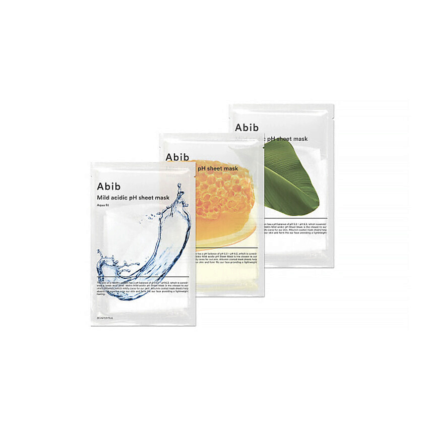 ABIB Тканевые маски Mild Acidic pH Sheet Mask: Aqua +Honey +Heartleaf – фото 1