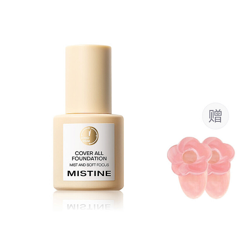 MISTINE Тональный крем Cover All Foundation Mist and Soft Focus + Заколки – фото 1
