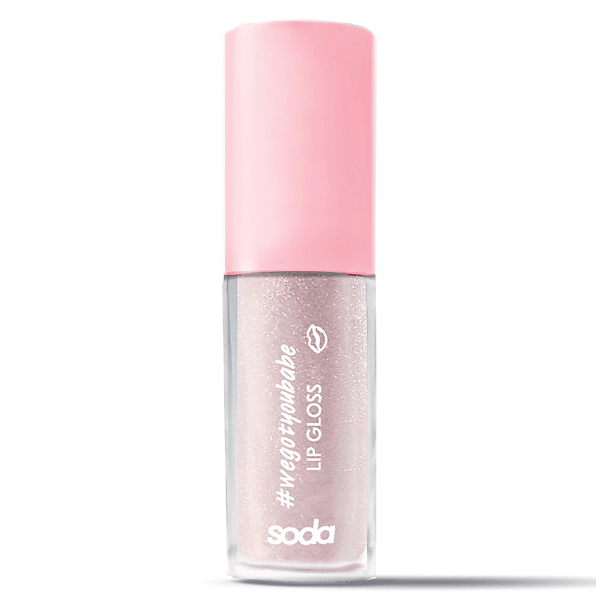 SODA GLITTER LIPGLOSS #wegotyoubabe БЛЕСК ДЛЯ ГУБ, 102 DIAMOND SUGAR, 3,8 мл – фото 1