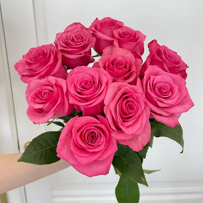 FLOWERS DE LUXE БУТИК ЦВЕТОВ И ПОДАРКОВ Розовая Роза Эквадор премиум – фото 2
