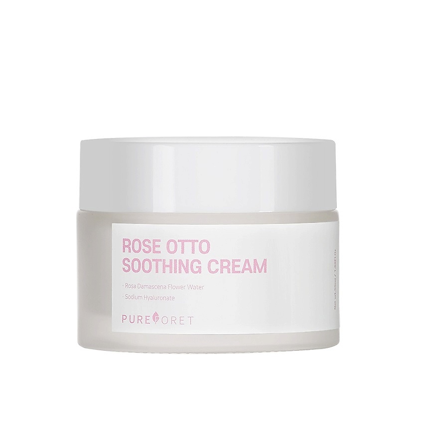 PUREFORET Крем для лица успокаивающий с экстрактом розы дамасской Rose Otto Soothing Cream – фото 1