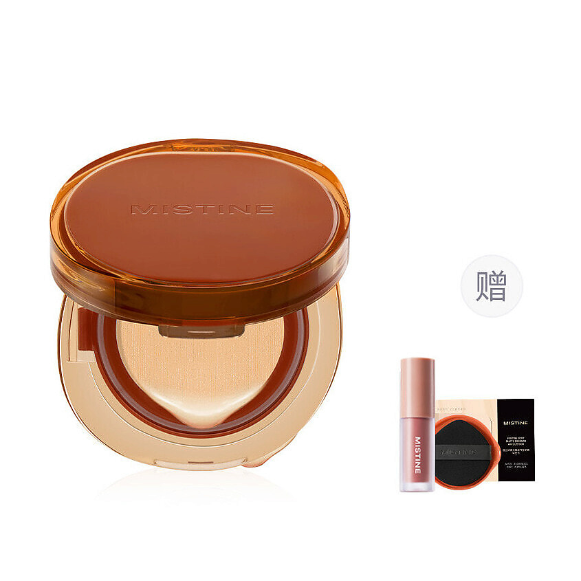 MISTINE Cushion Foundation Set (Кушон + Жидкая губная помада) – фото 1