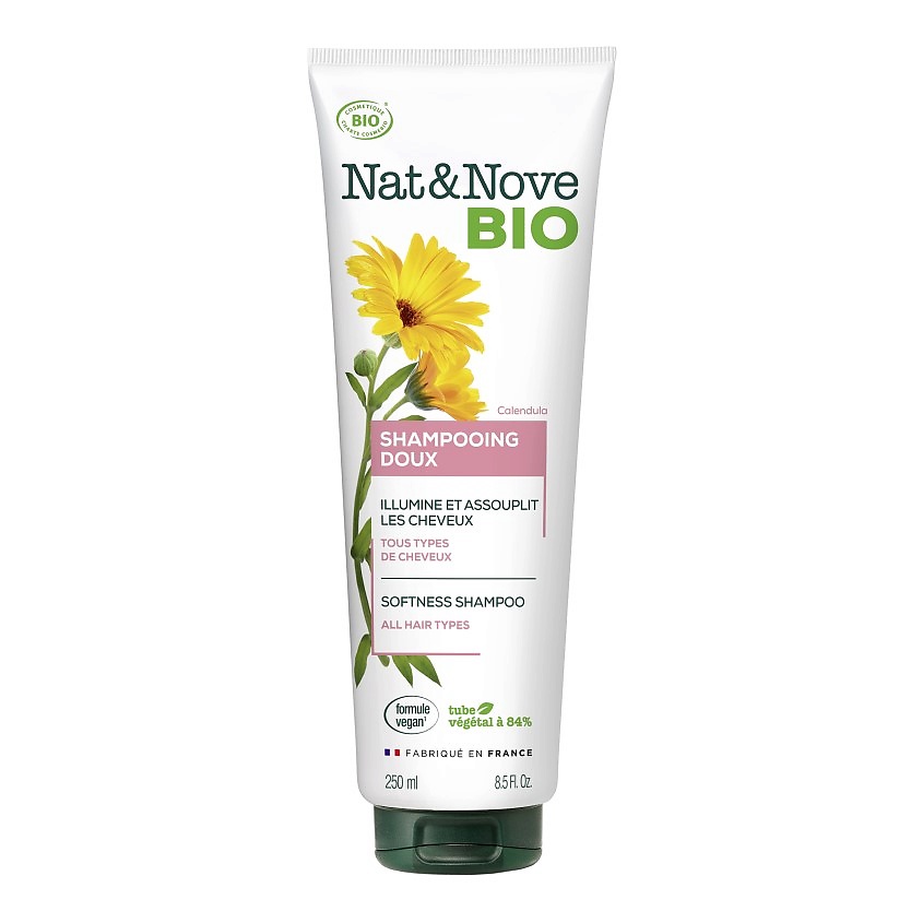 KERANOVE Шампунь для придания мягкости для всех типов волос Календула Nat & Nove Bio Shampoo – фото 2