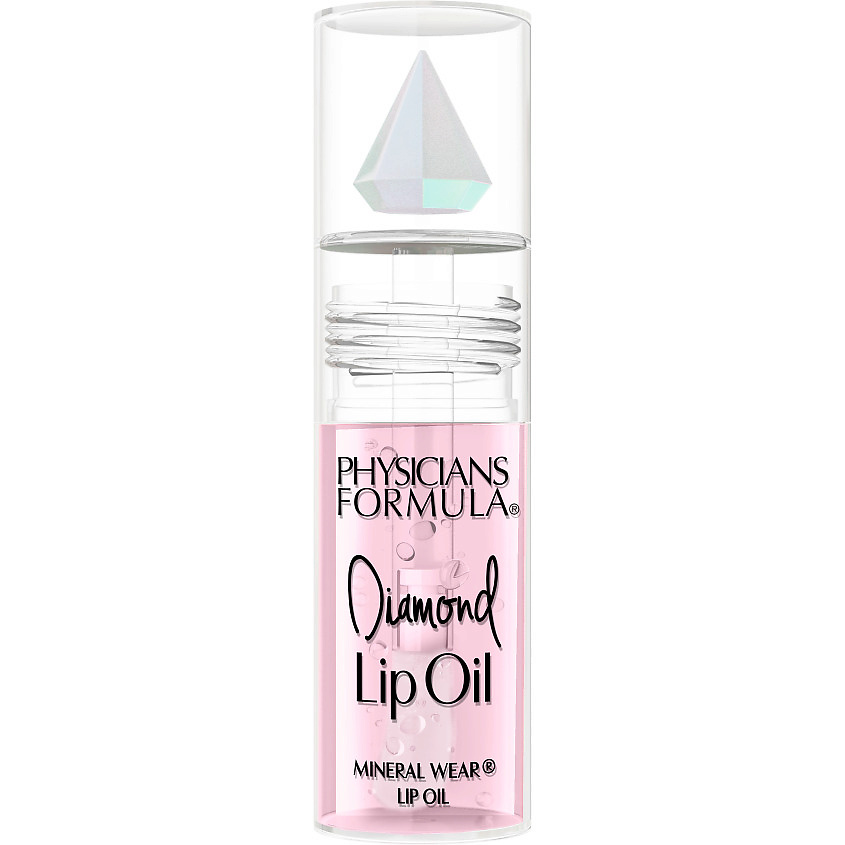 PHYSICIANS FORMULA Масло для губ Mineral Wear Diamond Lip Oil, Розовый бриллиант / Pink Diamond / прозрачный с бледно-розовым оттенком, 4,6 мл – фото 1