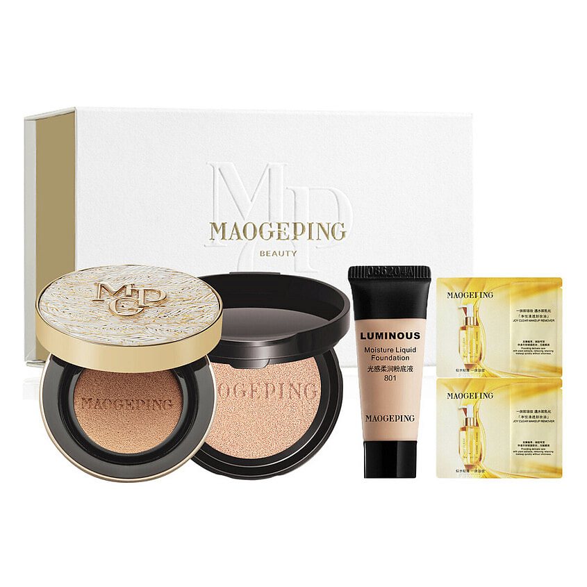 MAOGEPING Подарочный сет Luxury Caviar Flawless Cushion + миниатюры ухода – фото 1