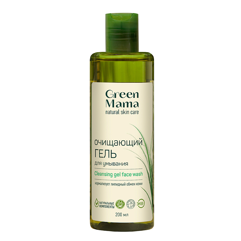 GREEN MAMA Очищающий гель для умывания с антиоксидантами зеленого чая Cleansing Gel Face Wash – фото 2