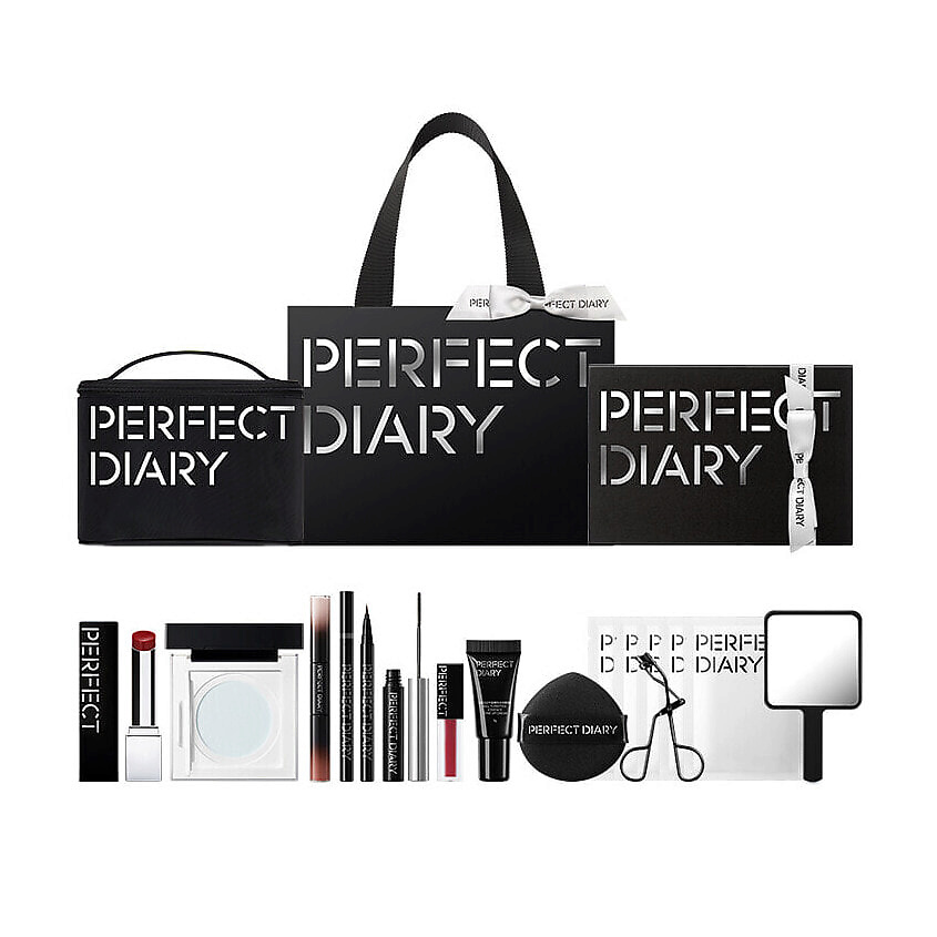 PERFECT DIARY Набор Hot Selling Black Luxury Full Set Full Set Makeup 17 Pc – фото 1