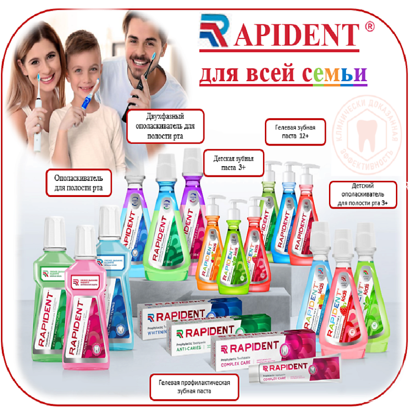 RAPIDENT Ополаскиватель для полости рта «Extra protection» – фото 7