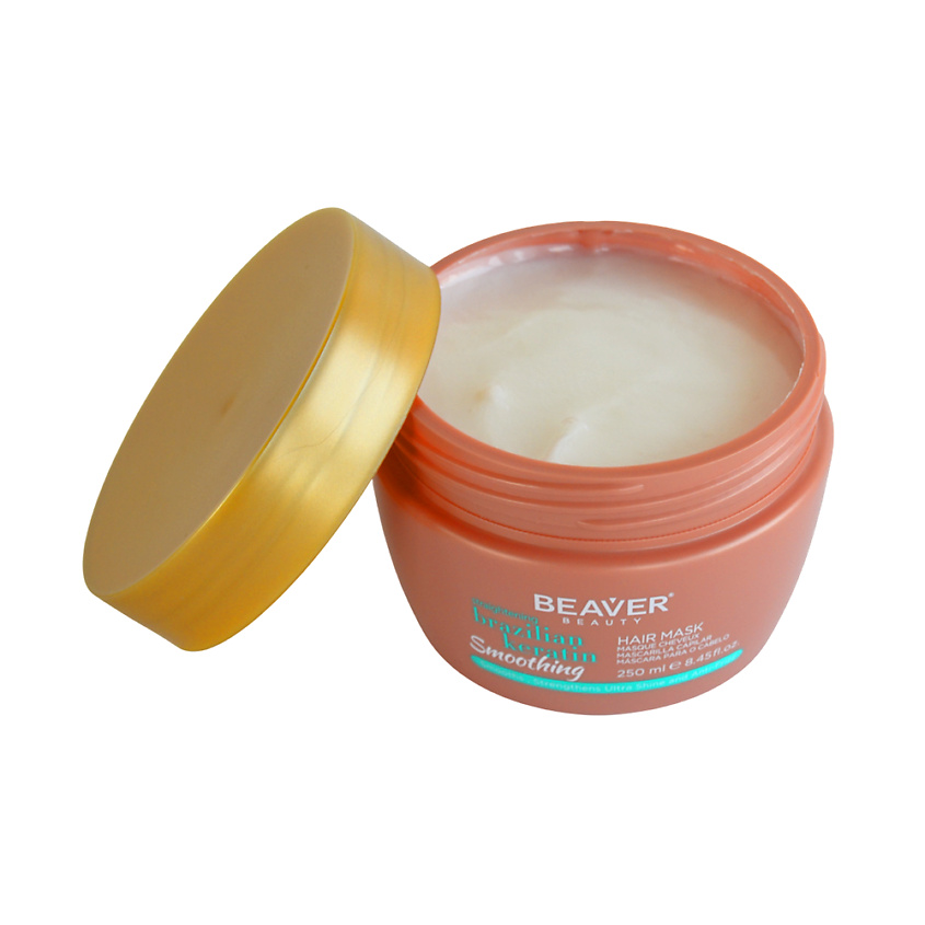 BEAVER Маска для кудрявых и вьющихся волос Brazilian Keratin Smoothing hair Mask – фото 2