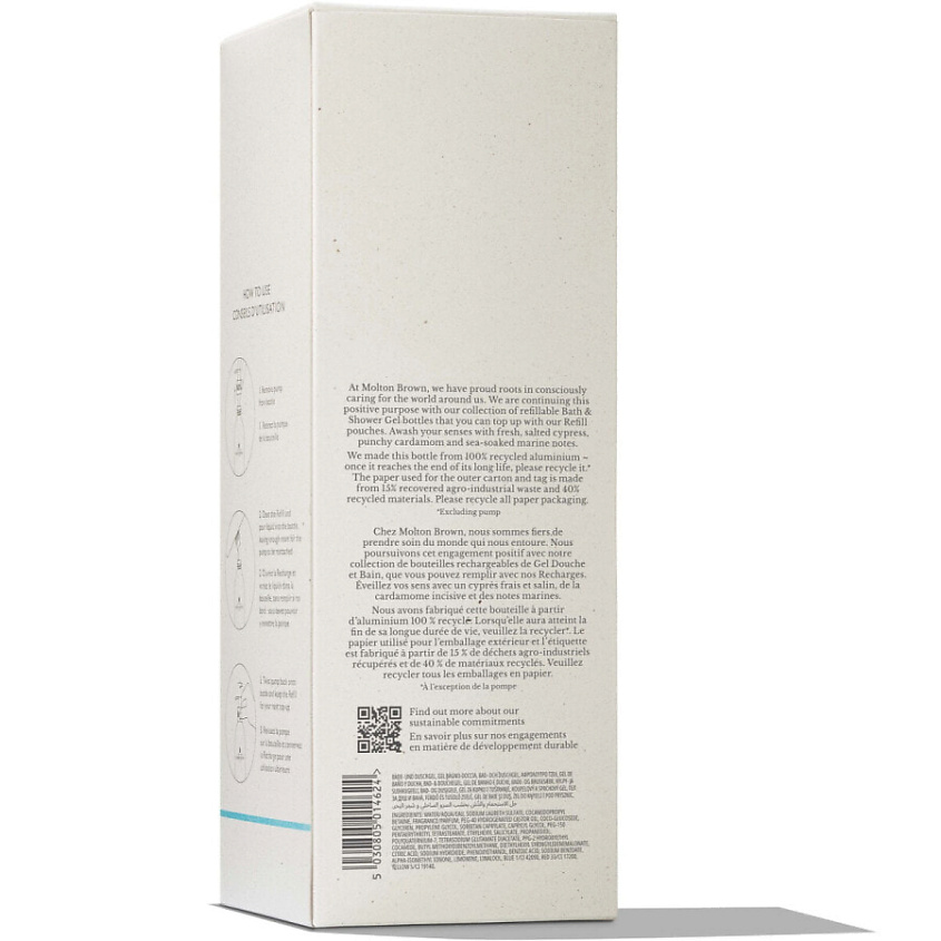 MOLTON BROWN Гель для душа Infinite Bottle Coastal Cypress & Sea Fennel – фото 2