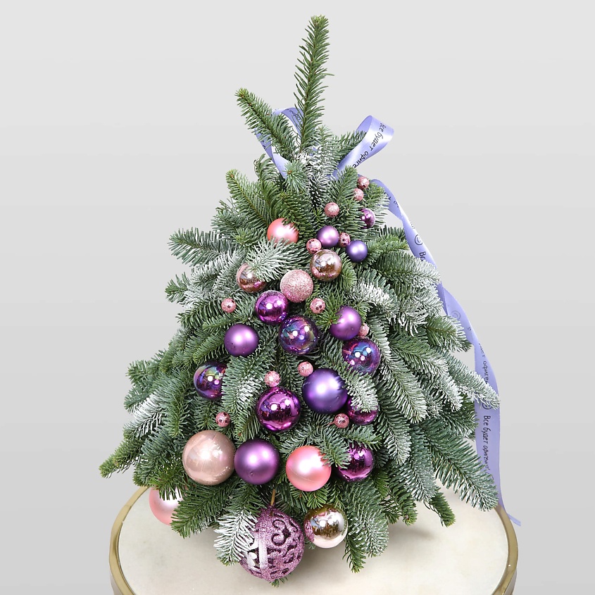 STUDIO FLORISTIC Новогодняя Ель «Аметистовая сказка» – фото 3