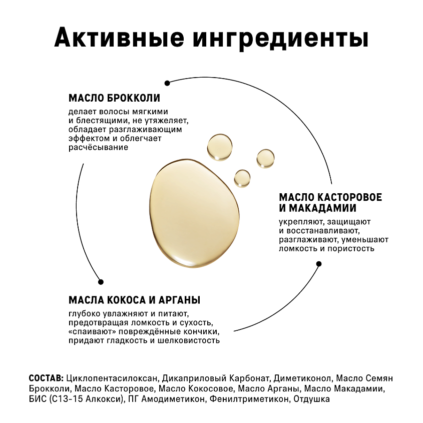 THE ACT Масло для волос восстанавливающее – фото 3
