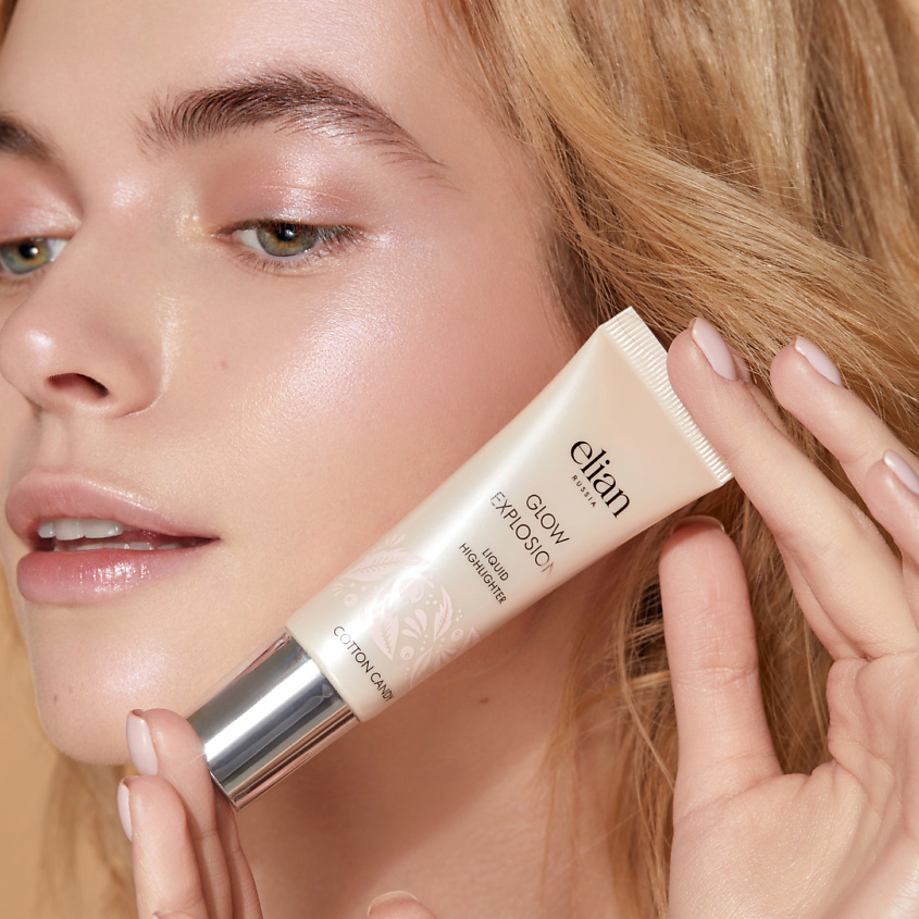 ELIAN Жидкий хайлайтер Glow Explosion увлажняющий, 02 Cotton Candy – фото 4