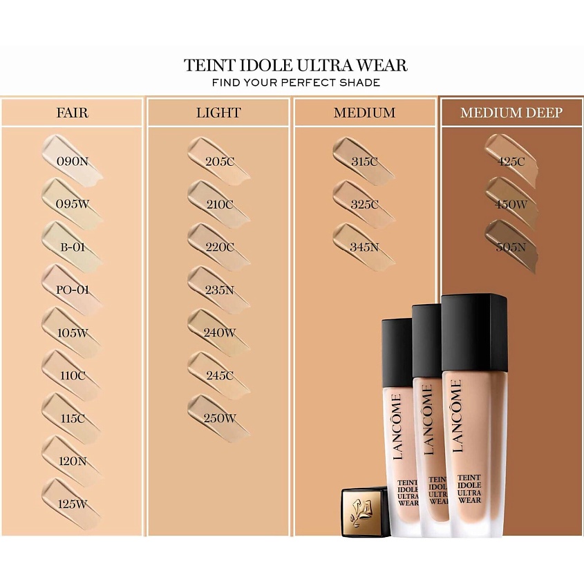 LANCOME Стойкий тональный крем с матовым финишем Teint Idole Ultra Wear SPF35, 445N – фото 2