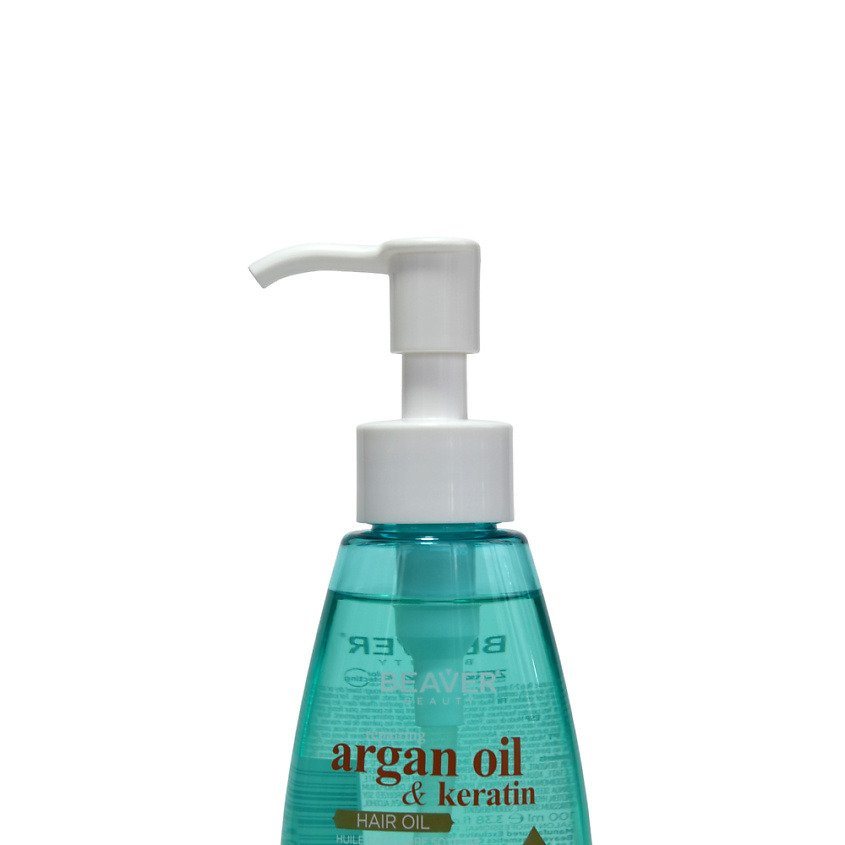 BEAVER Масло для волос увлажняющее с кератином Argan oil & keratin HAIR OIL – фото 3
