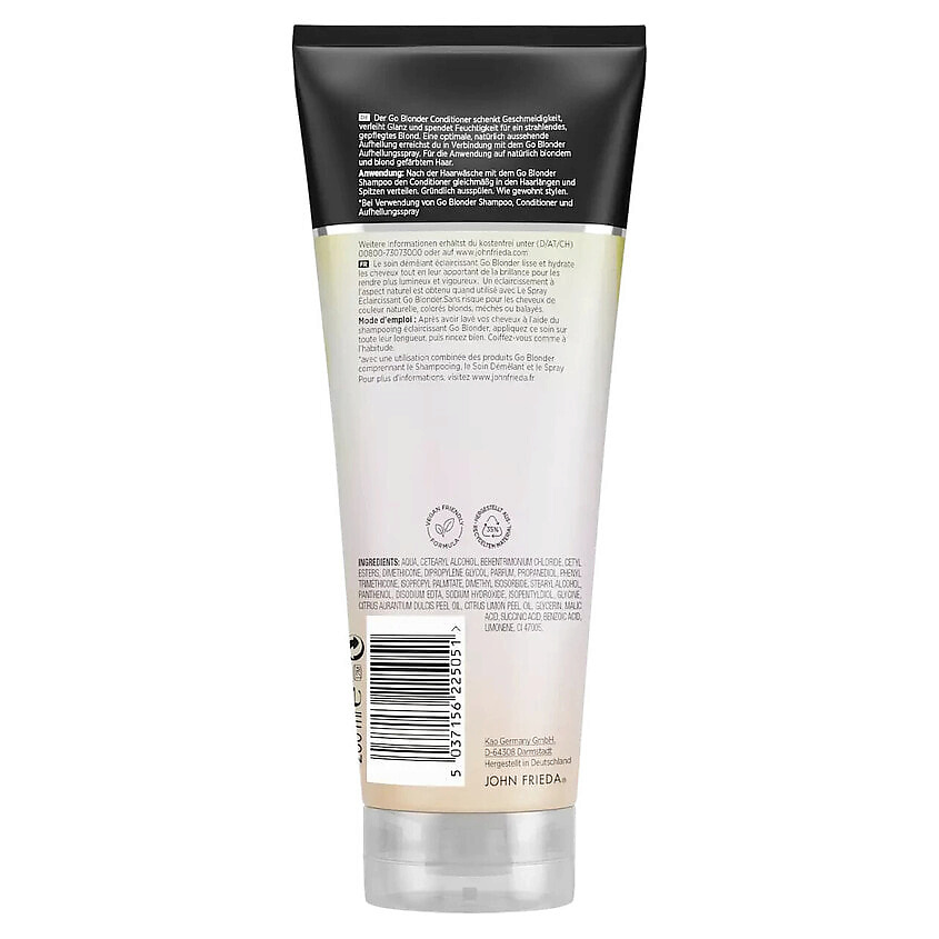JOHN FRIEDA Кондиционер для светлых волос Sheer Blonde Go Blonder Aufhellend, 250 мл – фото 6