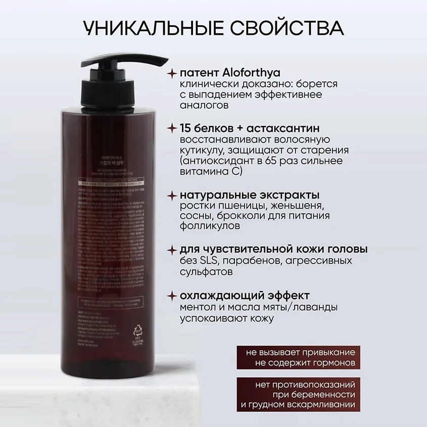 CH6 Шампунь Scalp SSAG Shampoo – фото 3