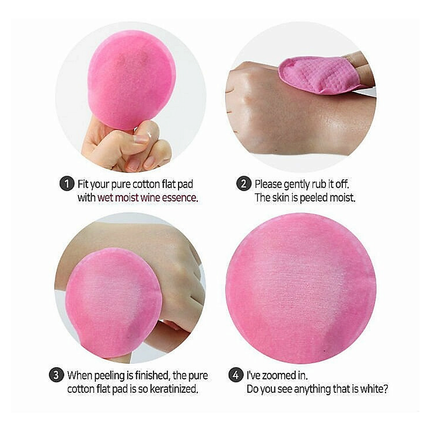 ELIZAVECCA Очищающие диски для лица Milky Piggy Hell-Pore Perfect Wine Sparkling Peeling Pad – фото 5