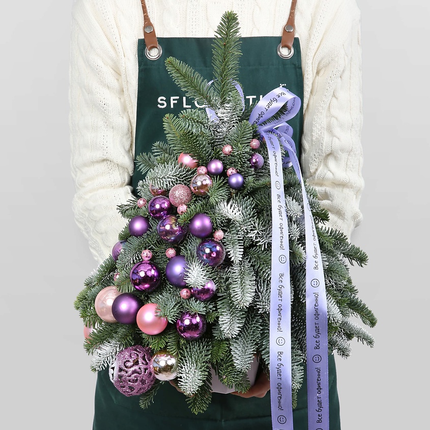 STUDIO FLORISTIC Новогодняя Ель «Аметистовая сказка» – фото 2