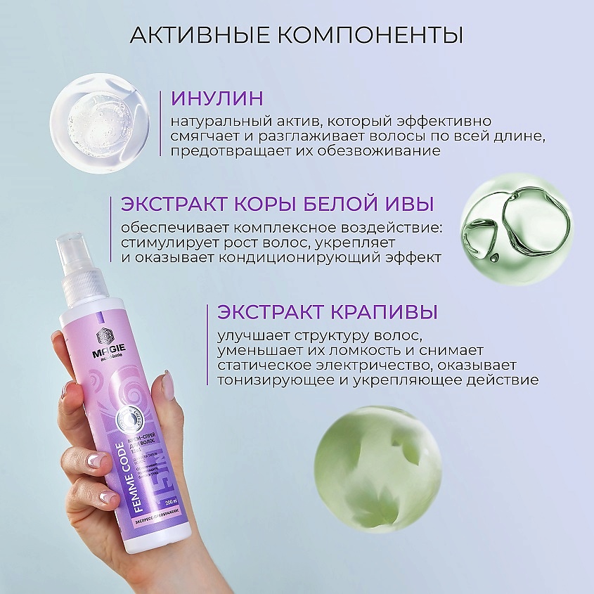 MAGIE ACADEMIE Крем-спрей для волос Femme code 15 в 1 – фото 3