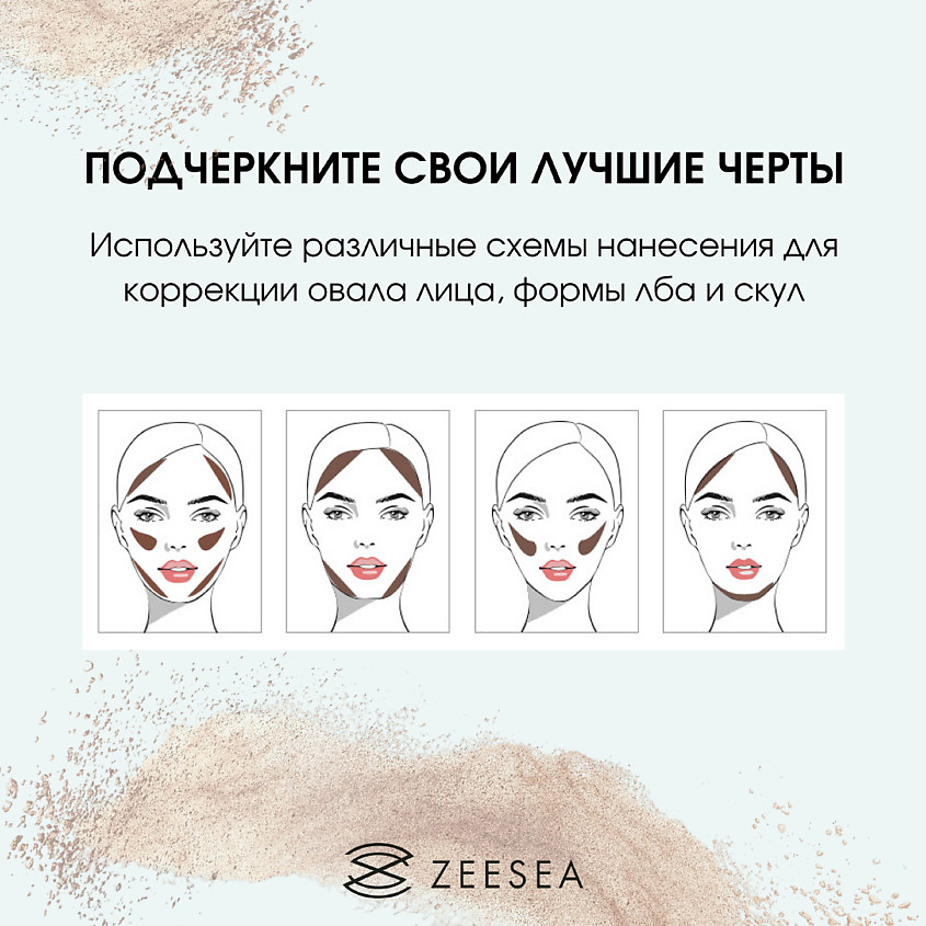 ZEESEA Пудра для лица скульптурирующая Sculpting concealer powder – фото 10