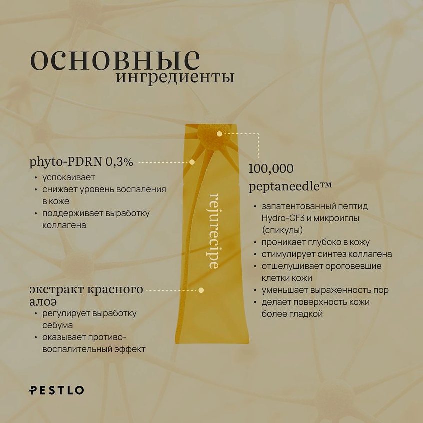 PESTLO PESTLE+ROAD Сыворотка-роллер с пептидами и микроиглами Rejurecipe MTS Roller Serum – фото 3