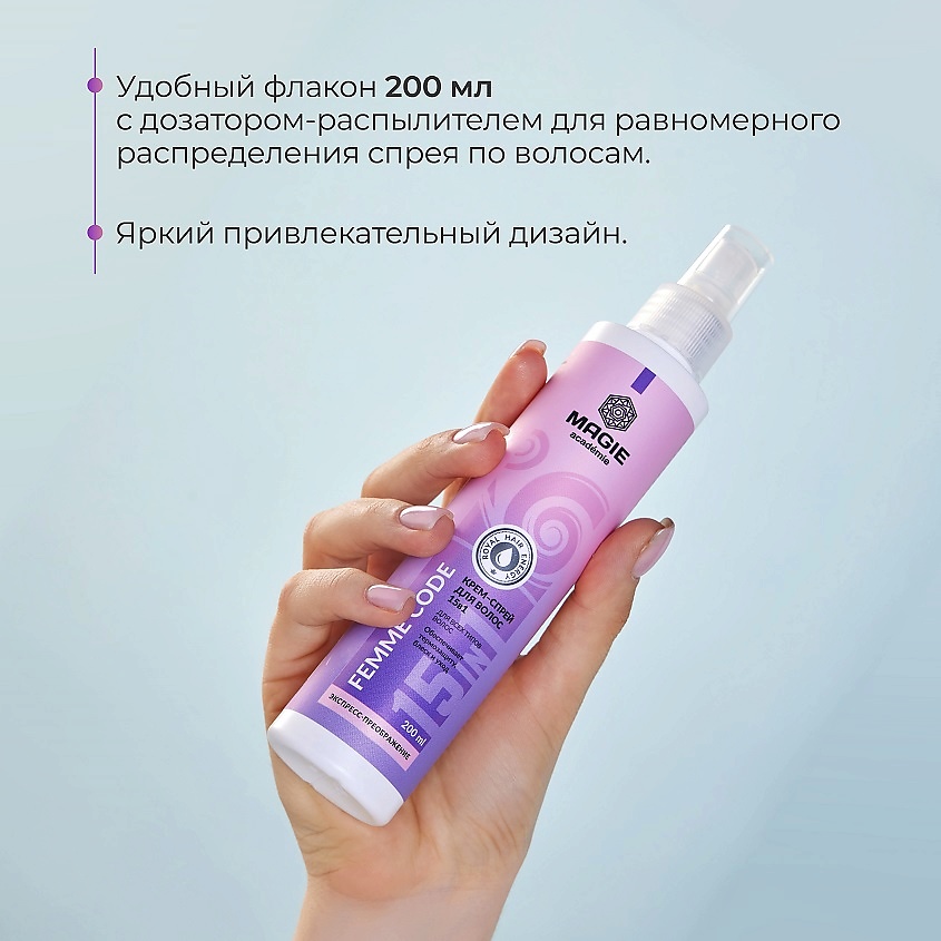 MAGIE ACADEMIE Крем-спрей для волос Femme code 15 в 1 – фото 6