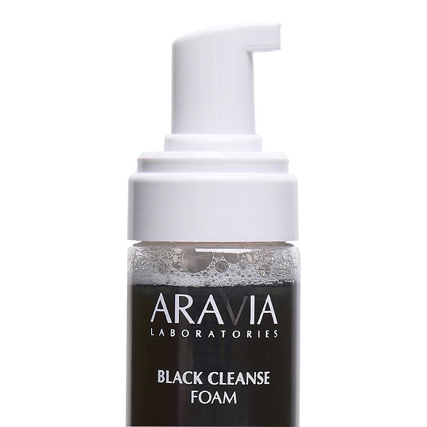 ARAVIA LABORATORIES Пенка для умывания очищающая с маслом чайного дерева и чёрным углём Black Cleanse Foam – фото 4