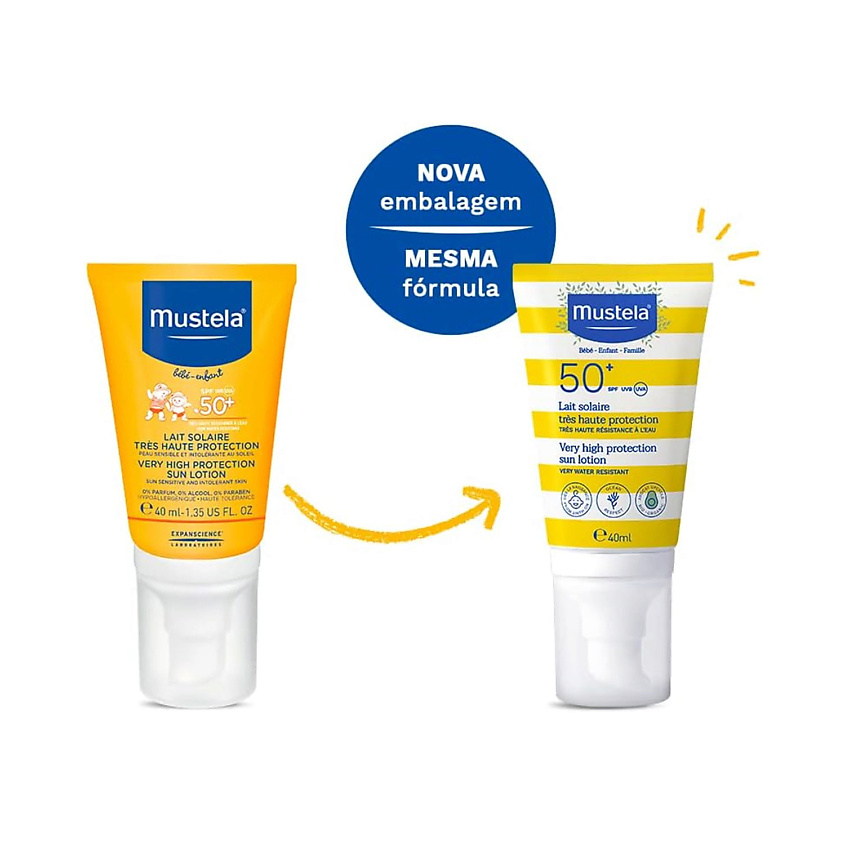 MUSTELA Водостойкий солнцезащитный лосьон для чувствительной кожи Sun Lotion SPF 50+ – фото 2
