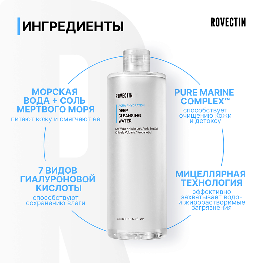 ROVECTIN Мицеллярная вода для глубокого очищения – фото 3
