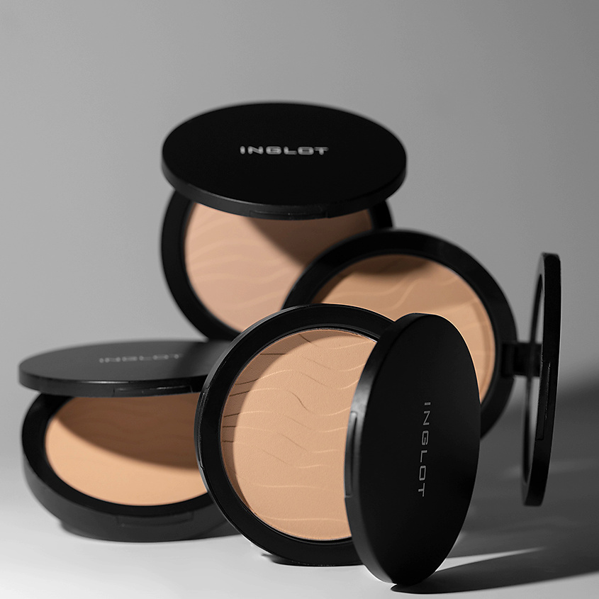 INGLOT Минеральная компактная пудра для лица Stay Hydrated Pressed Powder Freedom System – фото 5