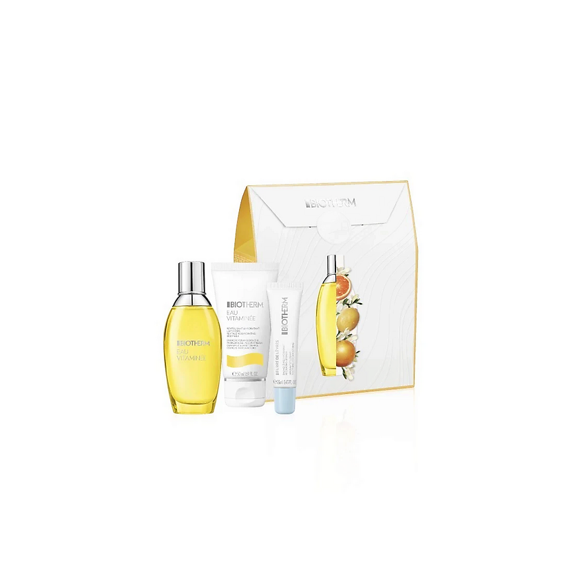 BIOTHERM Набор Eau Vitaminee:  спрей для тела + бальзам для губ + молочко для тела – фото 2