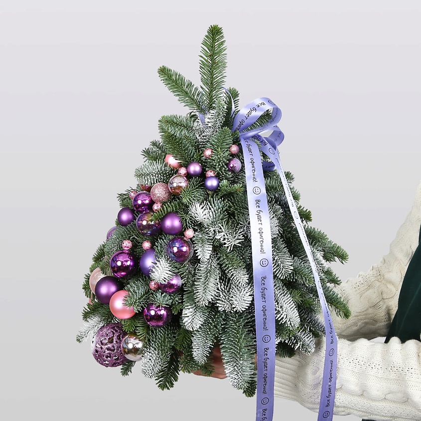 STUDIO FLORISTIC Новогодняя Ель «Аметистовая сказка» – фото 4