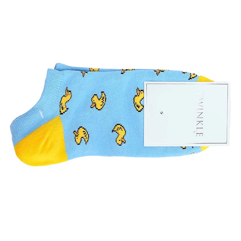 TWINKLE Носки женские, модель: DUCKS, цвет: голубой – фото 2