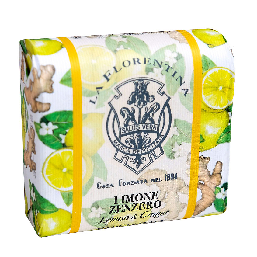 LA FLORENTINA Мыло "Фруктовые Сады" Lemon & Ginger / Лимон и Имбирь – фото 2