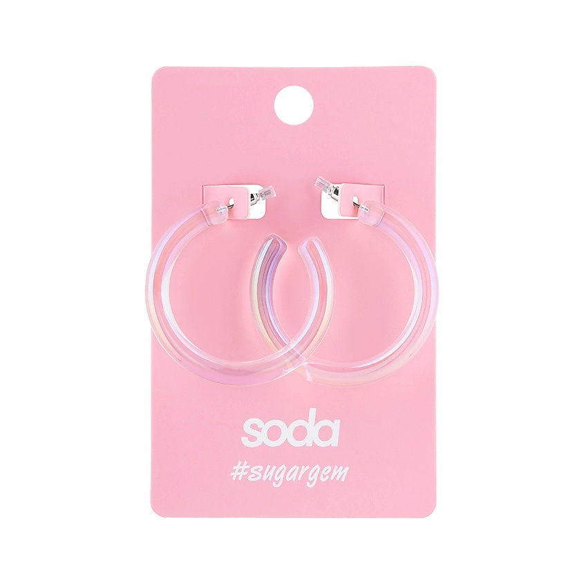 SODA Серьги HOLO RINGS #sugargem – фото 2