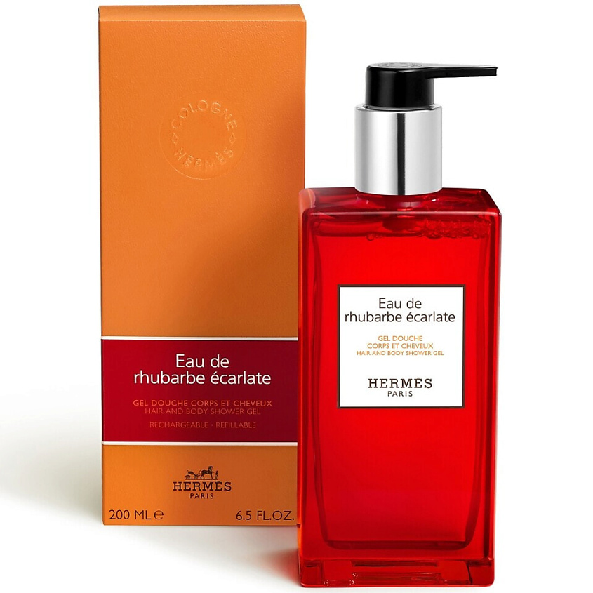 HERMES Парфюмированный гель для душа Eau de Rhubarbe Ecarlate – фото 1