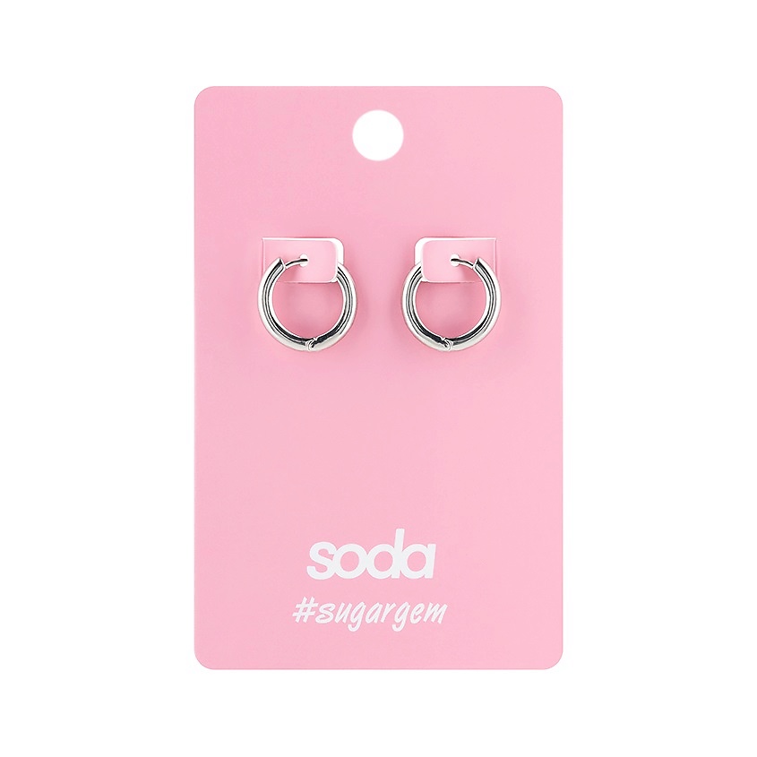 SODA Серьги SILVER COLOR #sugargem – фото 2