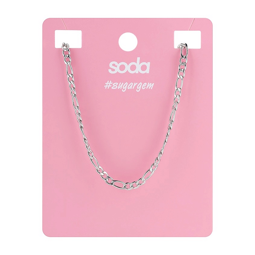 SODA Ожерелье CHAIN SILVER COLOR #sugargem – фото 2