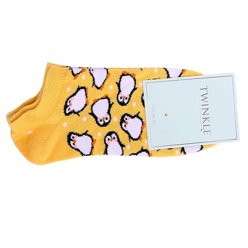 TWINKLE Носки женские, модель: PENGUIN, цвет: горчичный – фото 2