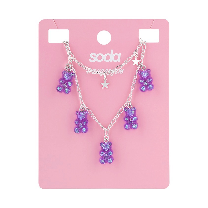 SODA Ожерелье PURPLE BEARS #sugargem – фото 2